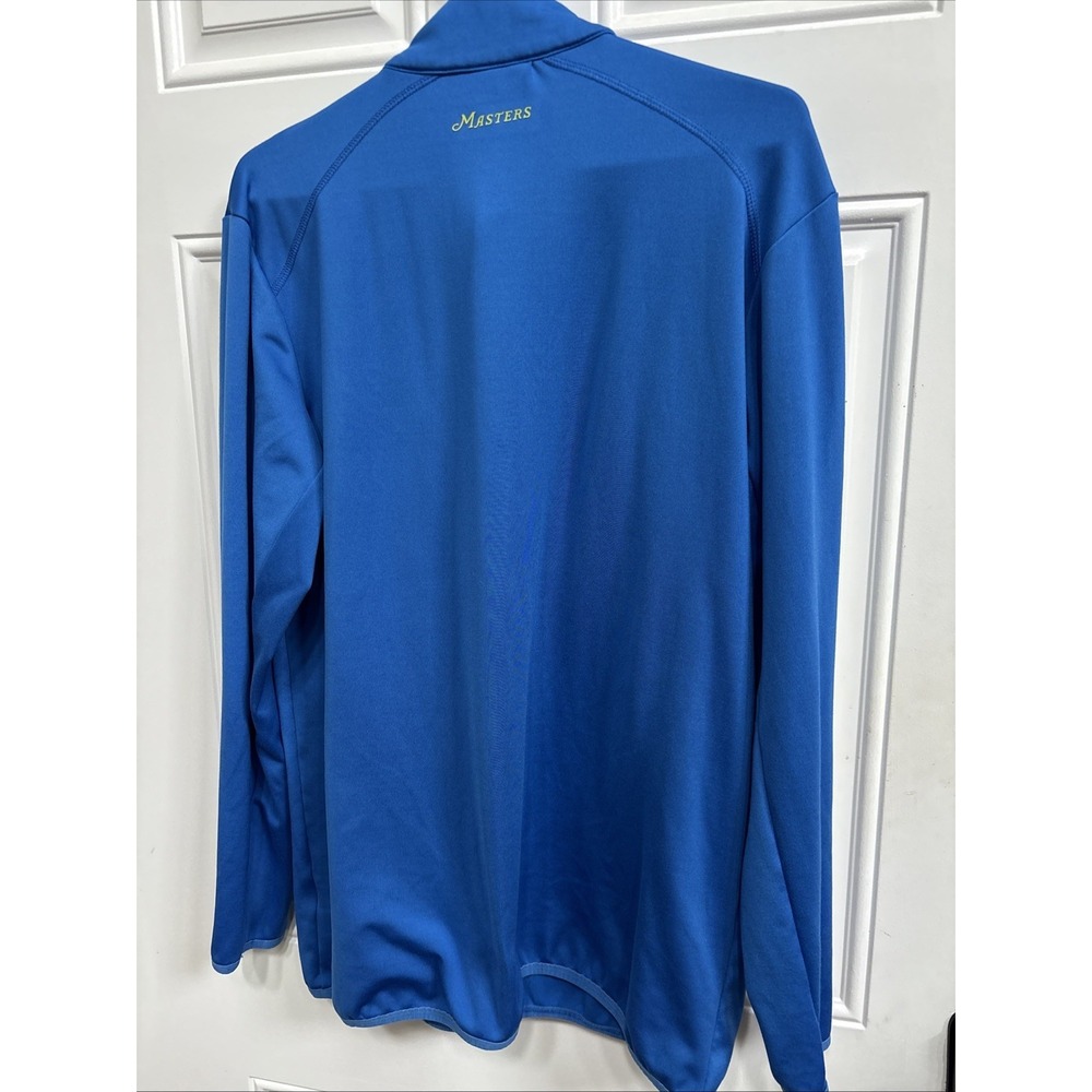 Masters Tech Augusta National 1/4 Zip Pullover Blue Golf Mens M - Picture 3 of 6